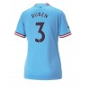 Manchester City Ruben Dias #3 Hjemmedrakt Kvinner 2022-23 Kortermet